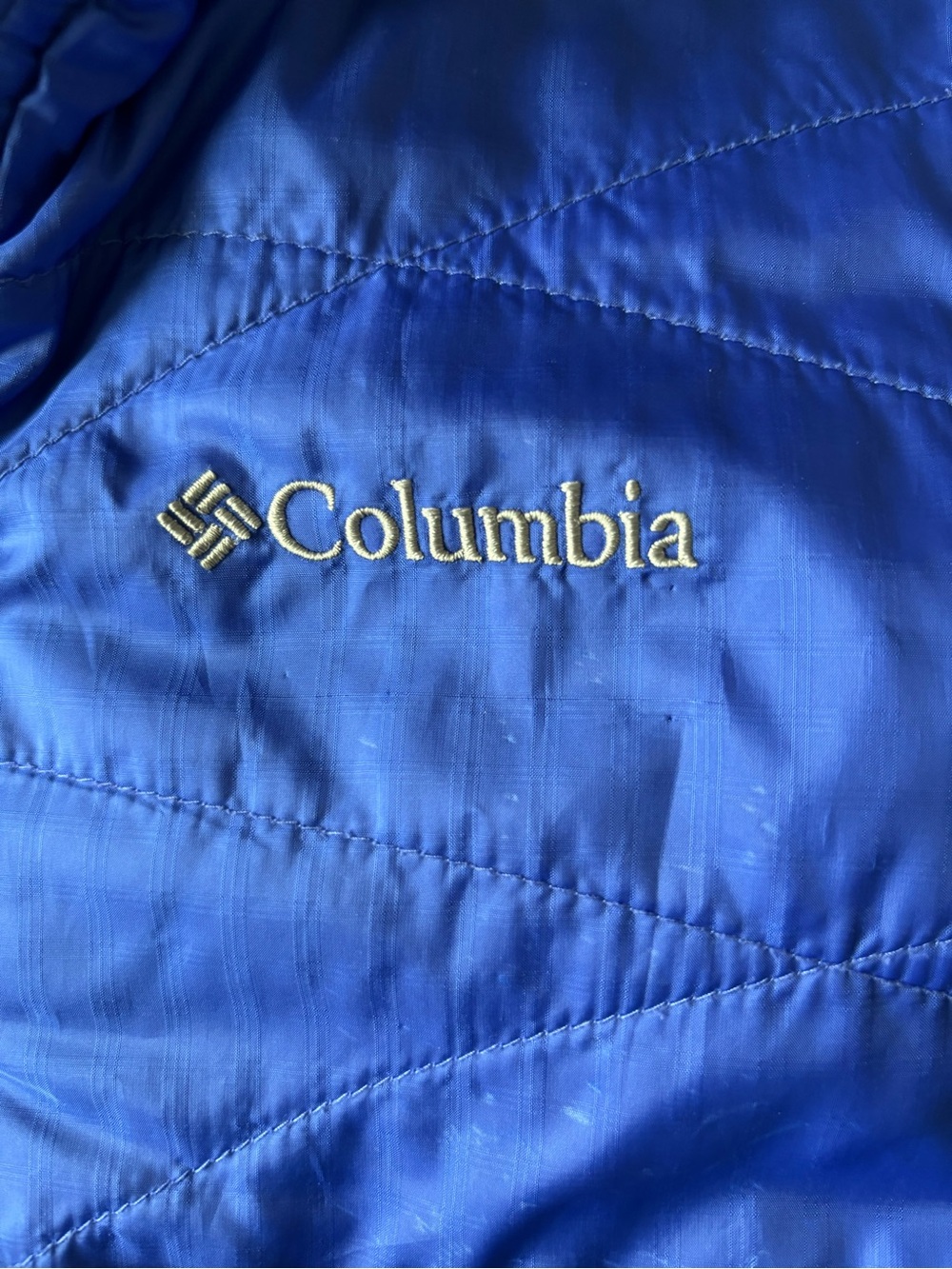 Columbia Omni-Heat Women's Quilted Puffer Jacket Size 1X Blue Full Zip - Picture 11 of 11